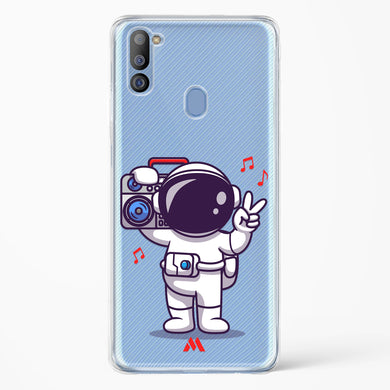 Space Grooving Crystal Clear Transparent Case-(Samsung)