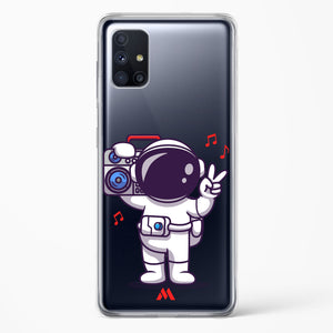 Space Grooving Crystal Clear Transparent Case-(Samsung)