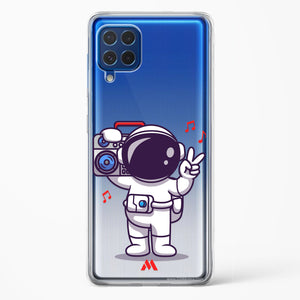 Space Grooving Crystal Clear Transparent Case-(Samsung)