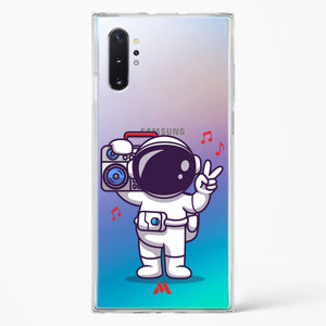 Space Grooving Crystal Clear Transparent Case-(Samsung)