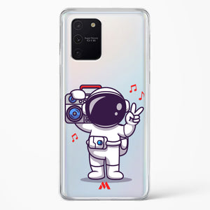 Space Grooving Crystal Clear Transparent Case-(Samsung)
