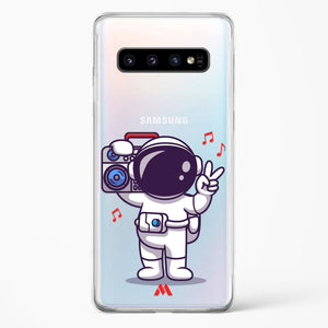 Space Grooving Crystal Clear Transparent Case-(Samsung)