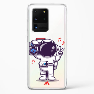 Space Grooving Crystal Clear Transparent Case-(Samsung)