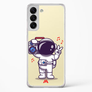 Space Grooving Crystal Clear Transparent Case-(Samsung)