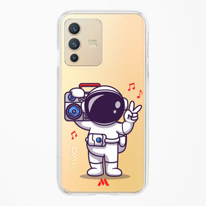 Space Grooving Crystal Clear Transparent Case-(Vivo)