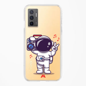 Space Grooving Crystal Clear Transparent Case-(Vivo)