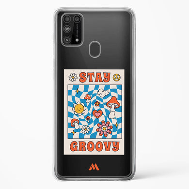 Stay Groovy Crystal Clear Transparent Case-(Samsung)