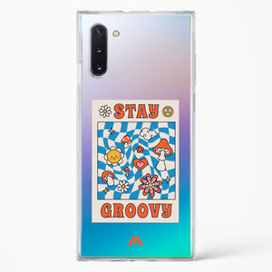 Stay Groovy Crystal Clear Transparent Case-(Samsung)