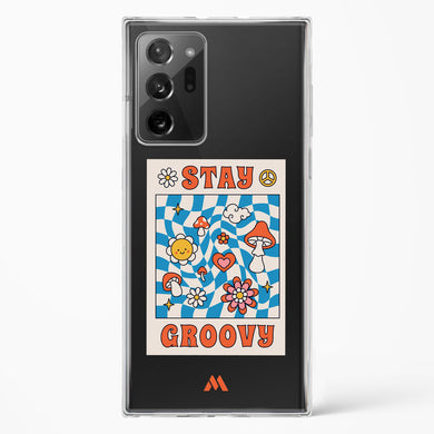 Stay Groovy Crystal Clear Transparent Case-(Samsung)