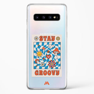 Stay Groovy Crystal Clear Transparent Case-(Samsung)