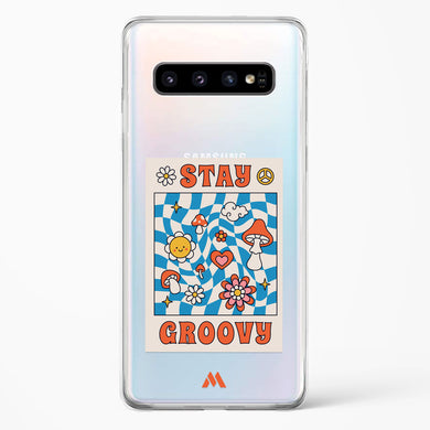 Stay Groovy Crystal Clear Transparent Case-(Samsung)