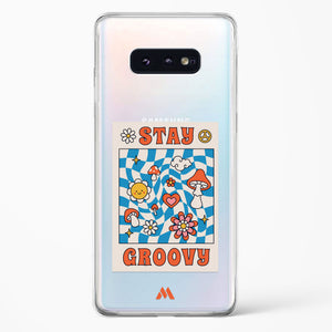 Stay Groovy Crystal Clear Transparent Case-(Samsung)