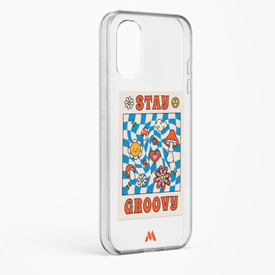 Stay Groovy Crystal Clear Transparent Case-(Samsung)