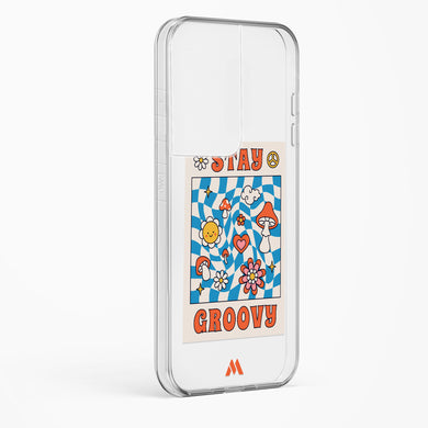 Stay Groovy Crystal Clear Transparent Case-(Samsung)