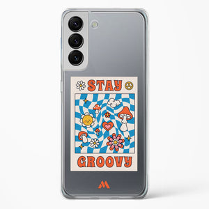 Stay Groovy Crystal Clear Transparent Case-(Samsung)