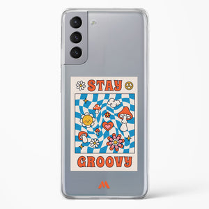 Stay Groovy Crystal Clear Transparent Case-(Samsung)