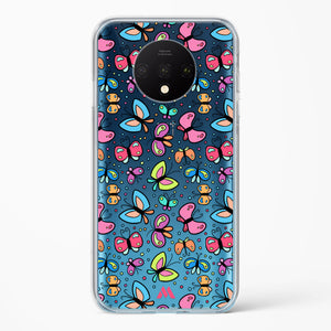 Stickered Butterflies Crystal Clear Transparent Case-(OnePlus)