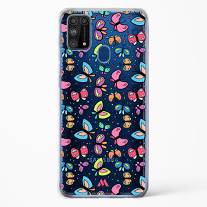Stickered Butterflies Crystal Clear Transparent Case-(Samsung)
