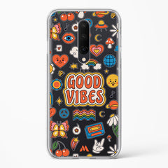 Stickered Good Vibes Crystal Clear Transparent Case (OnePlus)