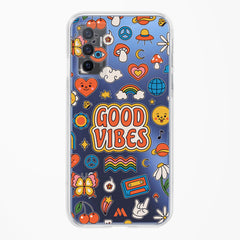Stickered Good Vibes Crystal Clear Transparent Case (Vivo)