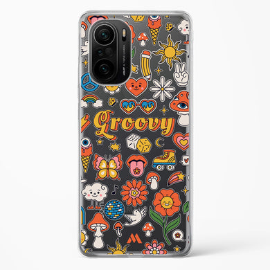 Stickered Grooviness Crystal Clear Transparent Case (Xiaomi)