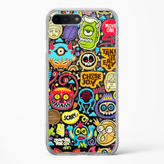 Stickered Monsters Crystal Clear Transparent Case (Apple)