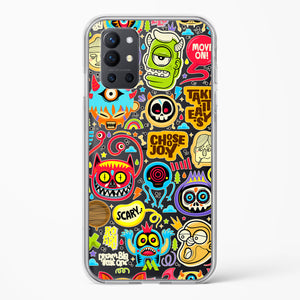Stickered Monsters Crystal Clear Transparent Case (OnePlus)