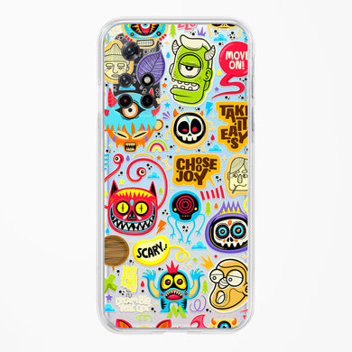 Stickered Monsters Crystal Clear Transparent Case (Xiaomi)