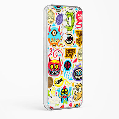 Stickered Monsters Crystal Clear Transparent Case-(Xiaomi)