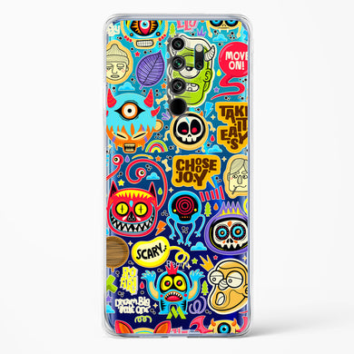 Stickered Monsters Crystal Clear Transparent Case-(Xiaomi)
