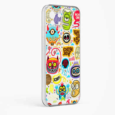 Stickered Monsters Crystal Clear Transparent Case-(Xiaomi)