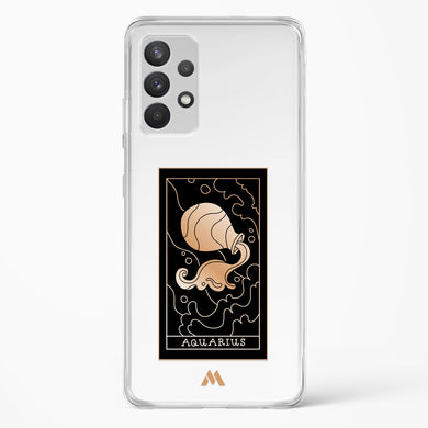 Tarot Card Zodiac Aquarius Crystal Clear Transparent Case-(Samsung)