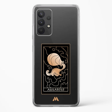 Tarot Card Zodiac Aquarius Crystal Clear Transparent Case-(Samsung)