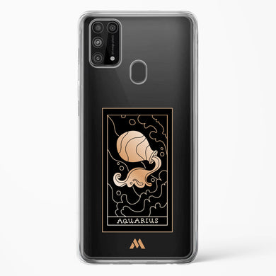 Tarot Card Zodiac Aquarius Crystal Clear Transparent Case-(Samsung)
