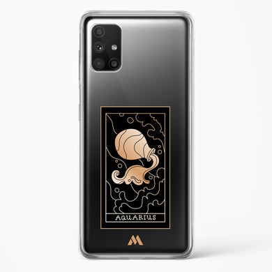 Tarot Card Zodiac Aquarius Crystal Clear Transparent Case-(Samsung)