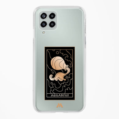 Tarot Card Zodiac Aquarius Crystal Clear Transparent Case-(Samsung)