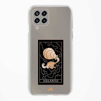 Tarot Card Zodiac Aquarius Crystal Clear Transparent Case-(Samsung)