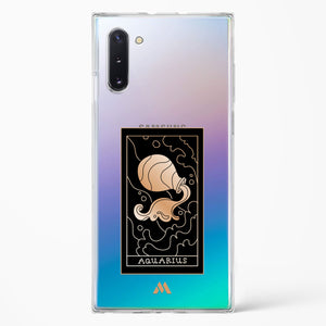Tarot Card Zodiac Aquarius Crystal Clear Transparent Case-(Samsung)