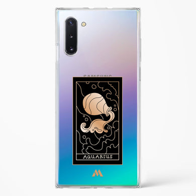 Tarot Card Zodiac Aquarius Crystal Clear Transparent Case-(Samsung)