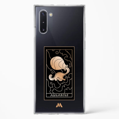 Tarot Card Zodiac Aquarius Crystal Clear Transparent Case-(Samsung)