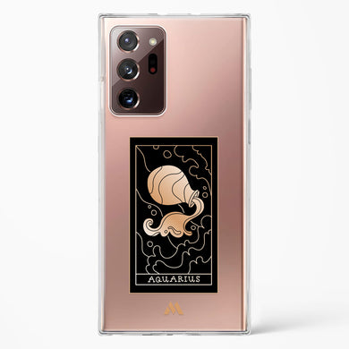 Tarot Card Zodiac Aquarius Crystal Clear Transparent Case-(Samsung)