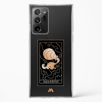 Tarot Card Zodiac Aquarius Crystal Clear Transparent Case-(Samsung)