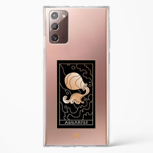 Tarot Card Zodiac Aquarius Crystal Clear Transparent Case-(Samsung)
