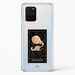 Tarot Card Zodiac Aquarius Crystal Clear Transparent Case-(Samsung)