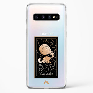 Tarot Card Zodiac Aquarius Crystal Clear Transparent Case-(Samsung)