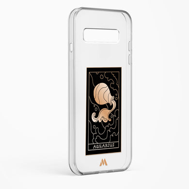 Tarot Card Zodiac Aquarius Crystal Clear Transparent Case-(Samsung)