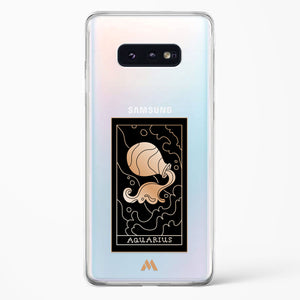 Tarot Card Zodiac Aquarius Crystal Clear Transparent Case-(Samsung)