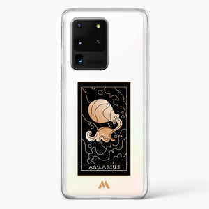 Tarot Card Zodiac Aquarius Crystal Clear Transparent Case-(Samsung)