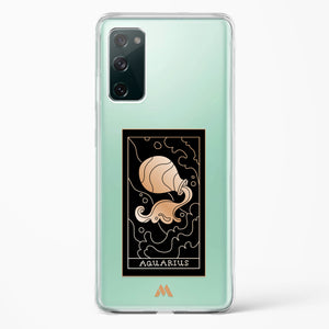 Tarot Card Zodiac Aquarius Crystal Clear Transparent Case-(Samsung)