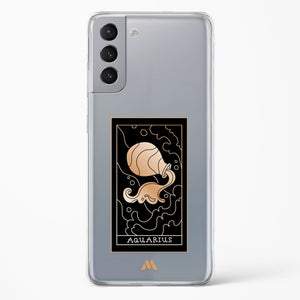 Tarot Card Zodiac Aquarius Crystal Clear Transparent Case-(Samsung)